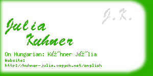 julia kuhner business card